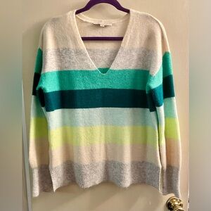 LOFT Multi-color Striped Sweater                              SIZE MEDIUM   GUC!